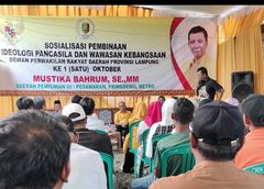 Mustika Ajak Masyarakat Tegineneng Amalkan Nilai Pancasila dalam Kehidupan Sehari-hari